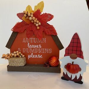 2/$30 AUTUMN TIER TRAY DECOR